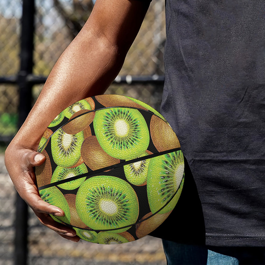 Watercolor Kiwi Pattern Print Basketball