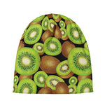 Watercolor Kiwi Pattern Print Beanie