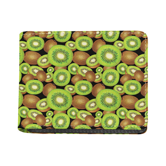 Watercolor Kiwi Pattern Print Bifold Wallet