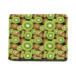 Watercolor Kiwi Pattern Print Bifold Wallet