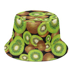 Watercolor Kiwi Pattern Print Bucket Hat