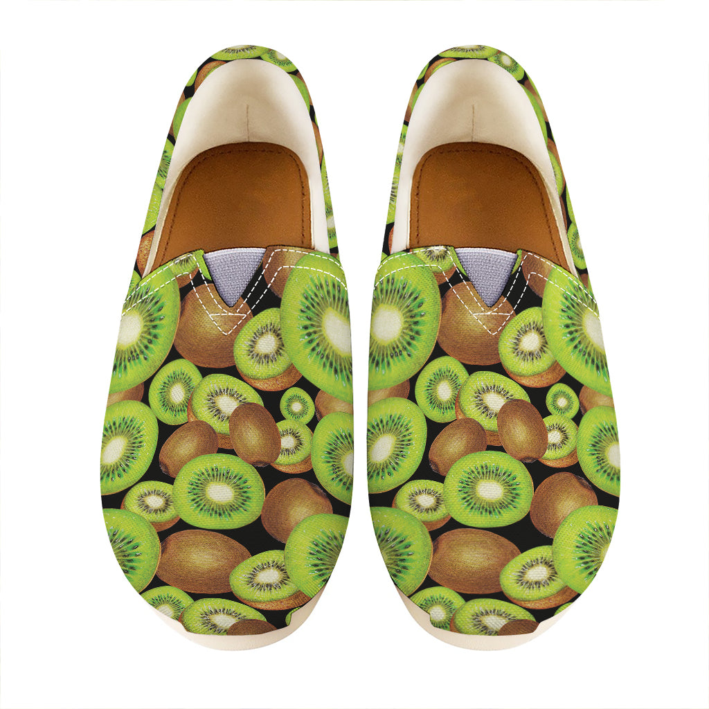 Watercolor Kiwi Pattern Print Casual Shoes
