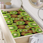 Watercolor Kiwi Pattern Print Changing Pad Cover