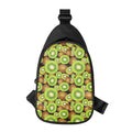 Watercolor Kiwi Pattern Print Sling Bag