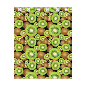 Watercolor Kiwi Pattern Print Curtain