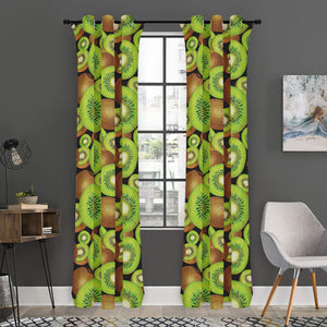 Watercolor Kiwi Pattern Print Curtain