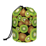 Watercolor Kiwi Pattern Print Drawstring Makeup Bag