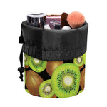 Watercolor Kiwi Pattern Print Drawstring Makeup Bag