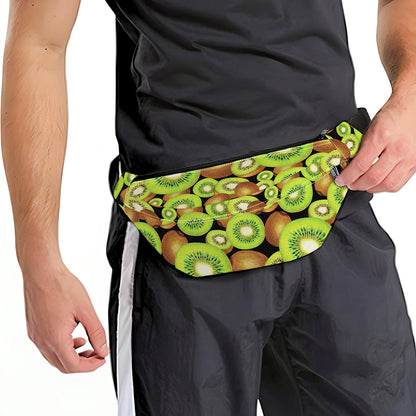 Watercolor Kiwi Pattern Print Fanny Pack