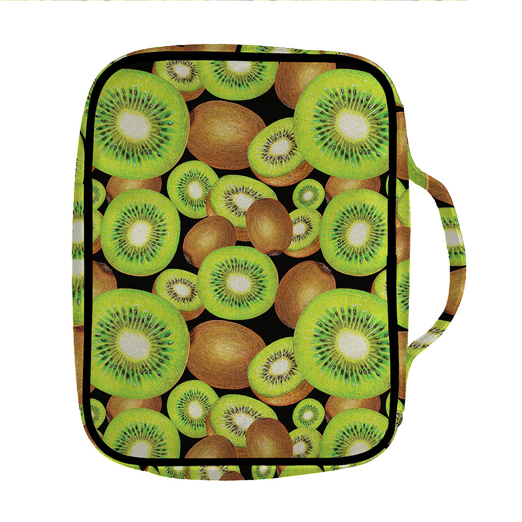 Watercolor Kiwi Pattern Print Front Pocket Bible Bag