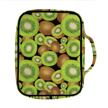 Watercolor Kiwi Pattern Print Front Pocket Bible Bag