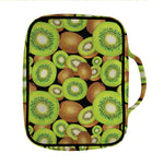 Watercolor Kiwi Pattern Print Front Pocket Bible Bag