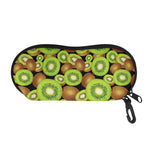 Watercolor Kiwi Pattern Print Glasses Case