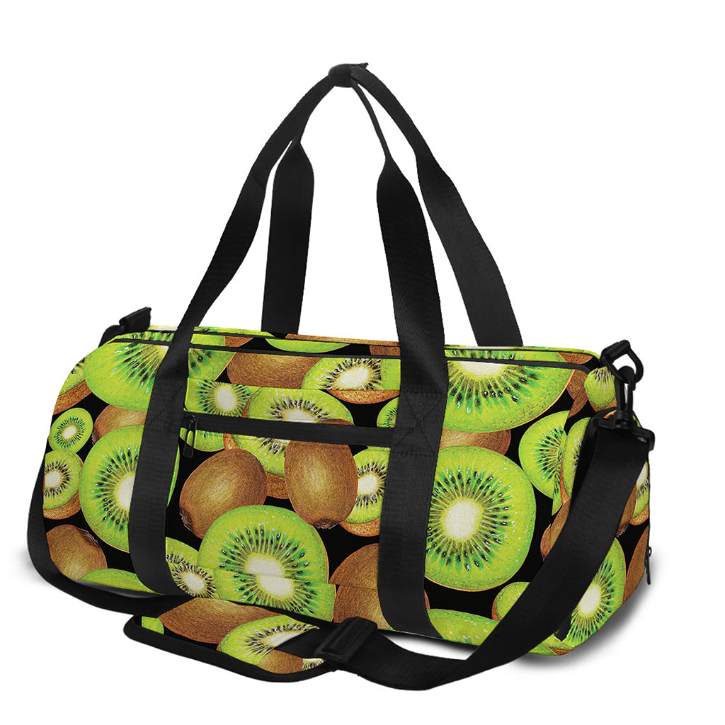 Watercolor Kiwi Pattern Print Gym Bag