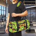 Watercolor Kiwi Pattern Print Gym Bag