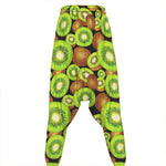 Watercolor Kiwi Pattern Print Hammer Pants