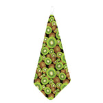Watercolor Kiwi Pattern Print Hand Towel