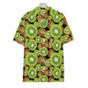 Watercolor Kiwi Pattern Print Hawaiian Shirt