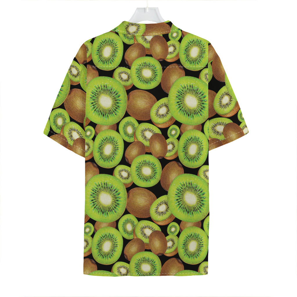 Watercolor Kiwi Pattern Print Hawaiian Shirt