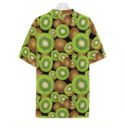 Watercolor Kiwi Pattern Print Hawaiian Shirt