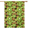 Watercolor Kiwi Pattern Print House Flag