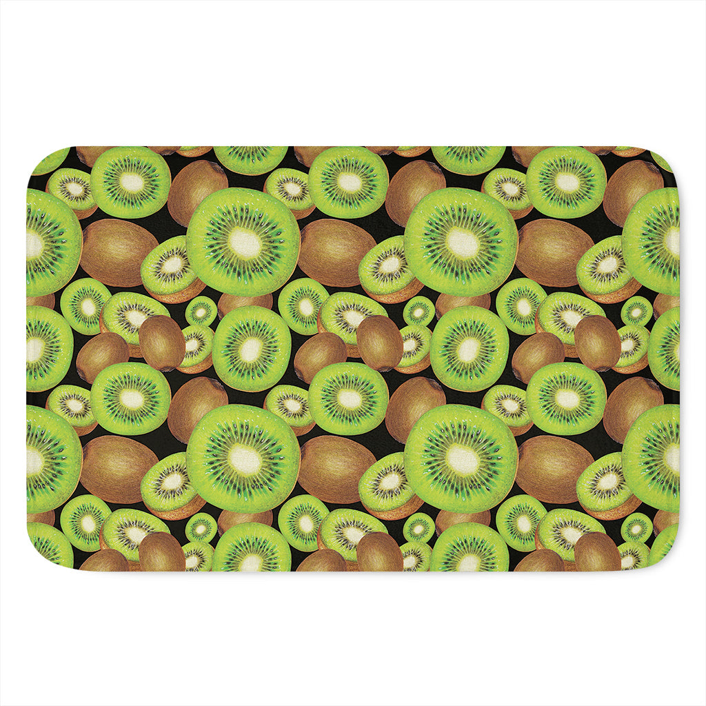 Watercolor Kiwi Pattern Print Indoor Door Mat
