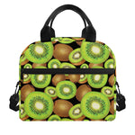 Watercolor Kiwi Pattern Print Insulated Lunch Bag