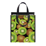 Watercolor Kiwi Pattern Print Insulated Lunch Tote