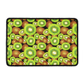 Watercolor Kiwi Pattern Print Kitchen Mat