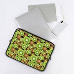 Watercolor Kiwi Pattern Print Laptop Sleeve
