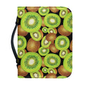 Watercolor Kiwi Pattern Print Leather Bible Cover