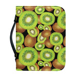 Watercolor Kiwi Pattern Print Leather Bible Cover