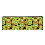 Watercolor Kiwi Pattern Print Long Kitchen Mat