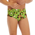 Watercolor Kiwi Pattern Print Men's Briefs