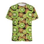 Watercolor Kiwi Pattern Print Men's Sports T-Shirt