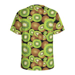 Watercolor Kiwi Pattern Print Men's Sports T-Shirt