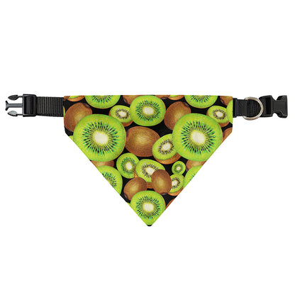 Watercolor Kiwi Pattern Print Over The Collar Dog Bandana