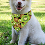 Watercolor Kiwi Pattern Print Over The Collar Dog Bandana