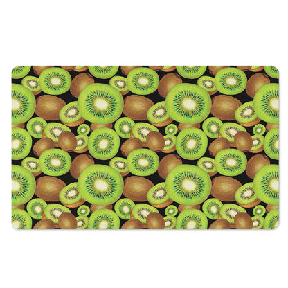 Watercolor Kiwi Pattern Print Polyester Doormat