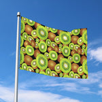 Watercolor Kiwi Pattern Print Polyester Flag