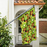 Watercolor Kiwi Pattern Print Polyester Flag