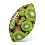 Watercolor Kiwi Pattern Print Rugby Ball