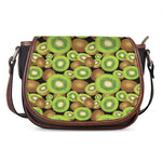 Watercolor Kiwi Pattern Print Saddle Bag