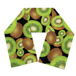 Watercolor Kiwi Pattern Print Scarf