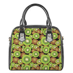 Watercolor Kiwi Pattern Print Shoulder Handbag