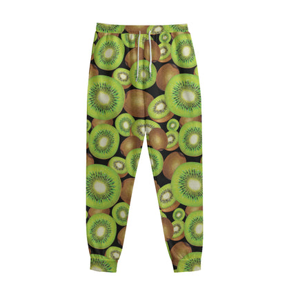 Watercolor Kiwi Pattern Print Sweatpants