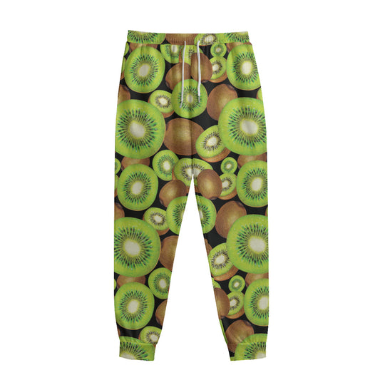 Watercolor Kiwi Pattern Print Sweatpants
