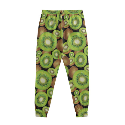 Watercolor Kiwi Pattern Print Sweatpants