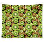 Watercolor Kiwi Pattern Print Tapestry