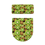 Watercolor Kiwi Pattern Print Toilet Lid And Tank Cover Set